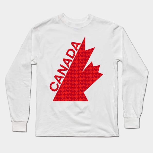 Canada Retro Long Sleeve T-Shirt by BennySensei